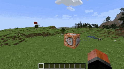 A block of sand landing exactly where predicted by the theorem